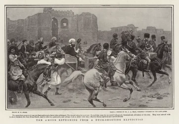 De Ameer terugkerend van een Eendenjacht